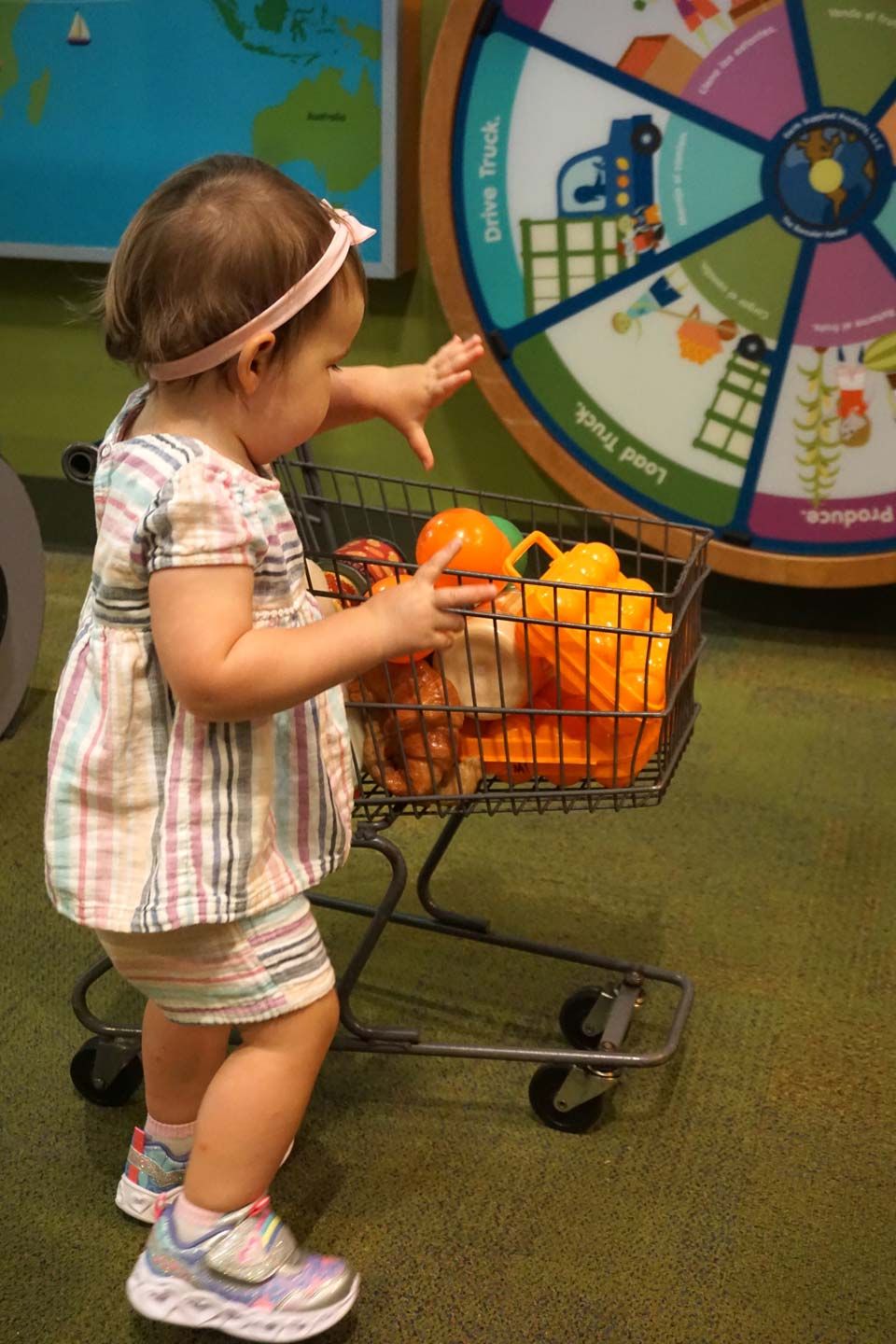 Child with Shopping Cart