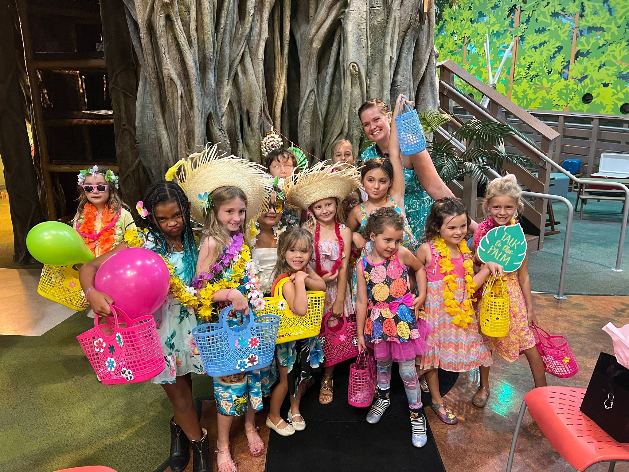 Girls having fun at a party