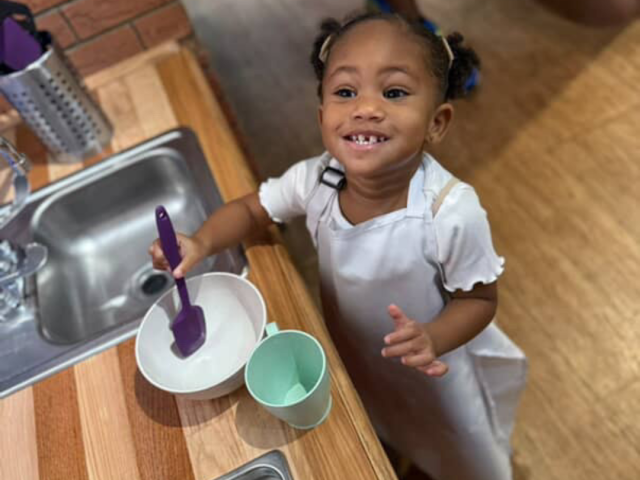 Serving at the World Cafe Exhibit